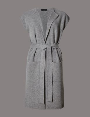 Long Sleeve Belted Milano Knitted Cardigan